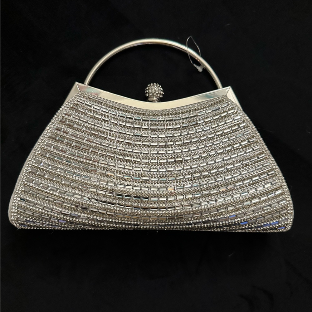 Silver going out purse